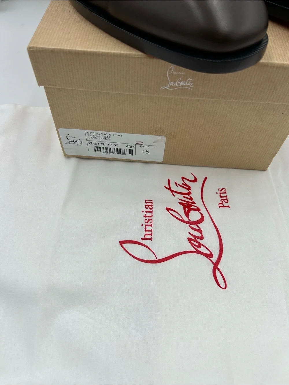 Men's Christian Louboutin CORTOMALE lace up Oxford size 45 made in Italy